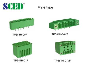 O homem de Tin Plated UL94-V0 obstrui dentro o passo 300V 18A dos blocos de terminais 7.62mm