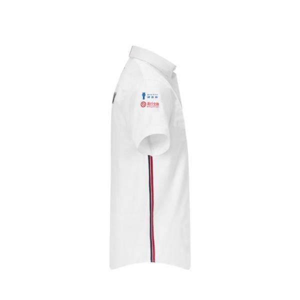 Camisas de polo de algodão/poliéster resistentes à humidade com botões completos e tecidos macios