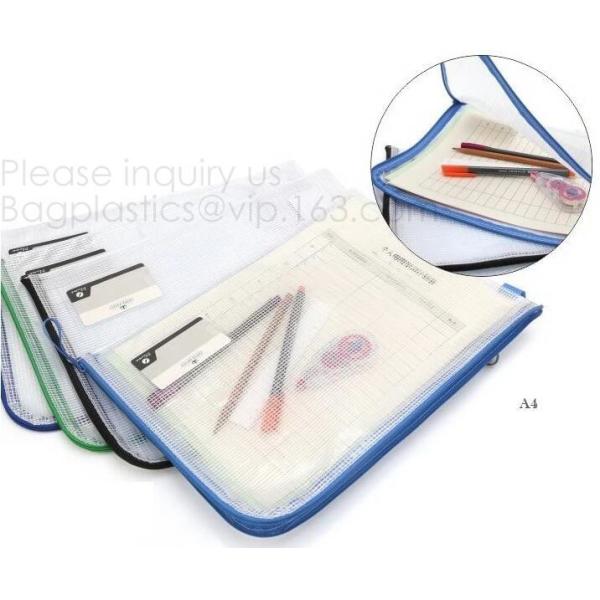 Office Stationery Plastic Pp File Bag A4 Document Pouch B6 Zipper Wholesale File Folder Bag School Stationery Supplies,