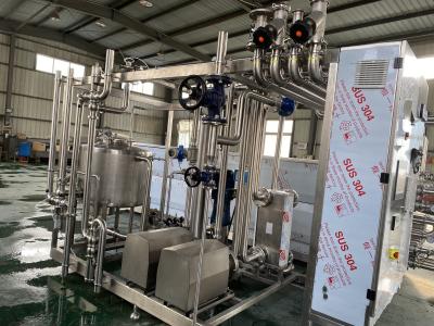 Full Automatic Customized 500-2000l/H Uht Sterilizer For Milk/Juice/Sauce Processing Line Sus304/316