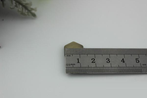 Bags hardware zinc alloy hanging brush anti brass 15 mm six-sided decorative bottom nails with single rivets