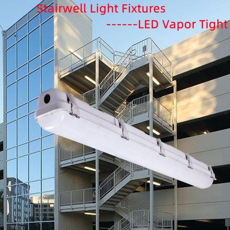 120-277V/120-347V 60W 4FT Led Vapor Tight Tri Proof Light Fixture for Car Parking Lot