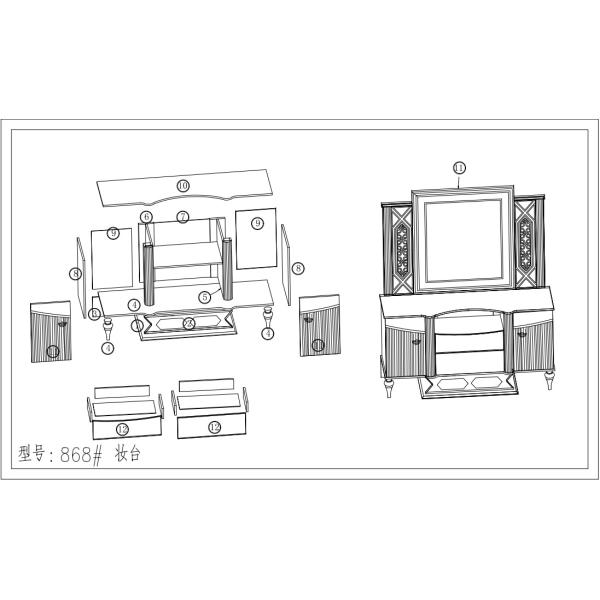 Cherry Light Bedroom Sets Furniture Small Nightstand Mirror Mid Century Bed Solid Color
