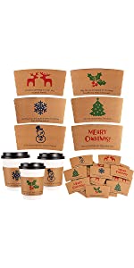 Cup Sleeve, Corrugated Up Sleeve With Printing, Brand Logo, Hot Paper Cup,Cup Sleeve, Recyclable Sleeve