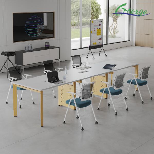 Sleek And Professional Office Conference Table High Capacity Scratch-resistant Surface Durability