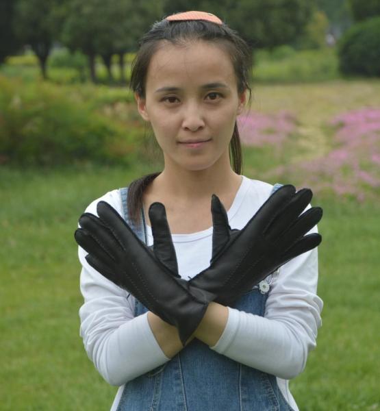 2018 fashion Nappa sheepskin leather women gloves