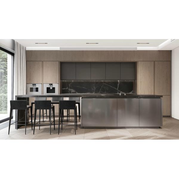 Custom Modular Garden State Stainless Steel Kitchen Cabinet For Townhouse