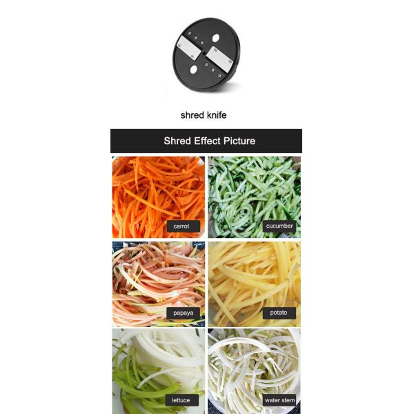 304 Нержавеющая сталь Мельница многофункциональная электрическая резачка для коммерческих нужд резки