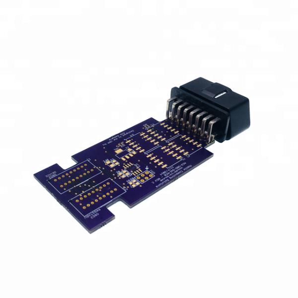 Customized ABS Plastic Right Angle Male OBD2 PCB Connector for Automotive Repair Tools and Customized Special Features