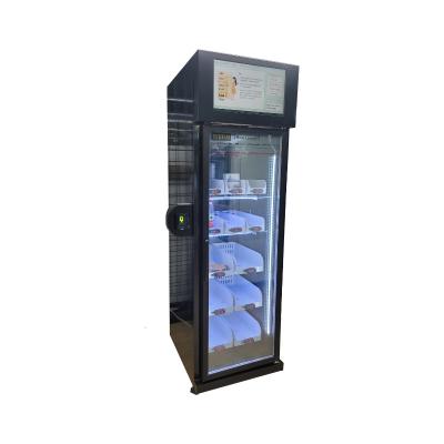 Frigorífico inteligente Máquina de venda automática de sorvete -22°C Congelador com leitor de cartões de tela sensível ao toque