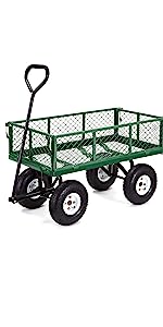 Outdoor Garden Heavy Duty Utility Portable Large Capacity Camping Collapsible Wagon Cart With All-Terrain Wheels