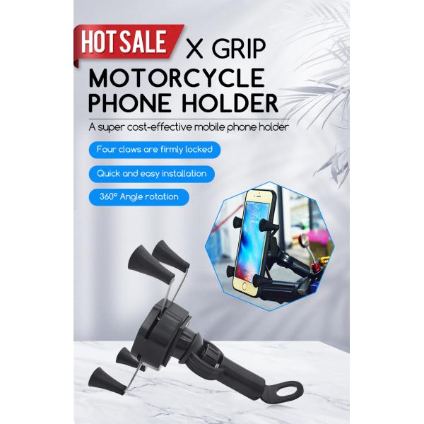 Plastic 12W Motorcycle Wireless Charger Mount For Iphone RoHS CE Listed