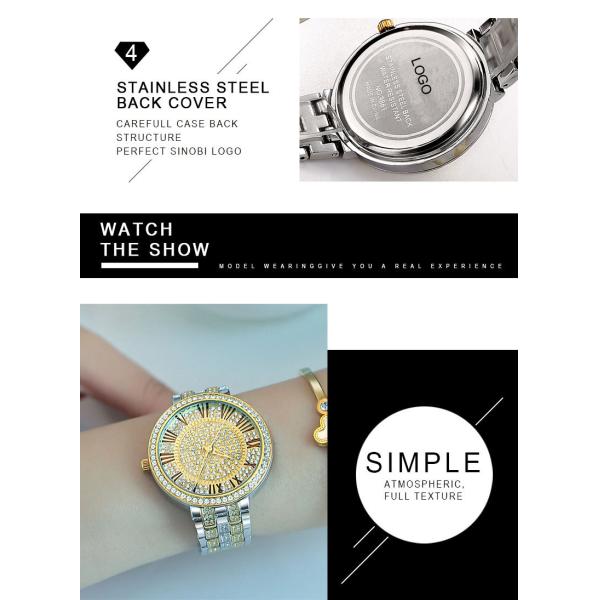 10bar Waterproof Silver Diamond Watch Womens , PC21 White Gold Diamond Watch