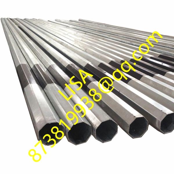 Hongxin Octagonal 345Mpa Hot Dip Galvanized Octagonal 9M Utility Steel Pole