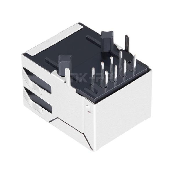 YDS 13F-62GND2NL Compatible LINK-PP LPJ0108CNL 10/100 Base-T Tab Down Without Led Single Port Cat5e Shielded RJ45 Connector