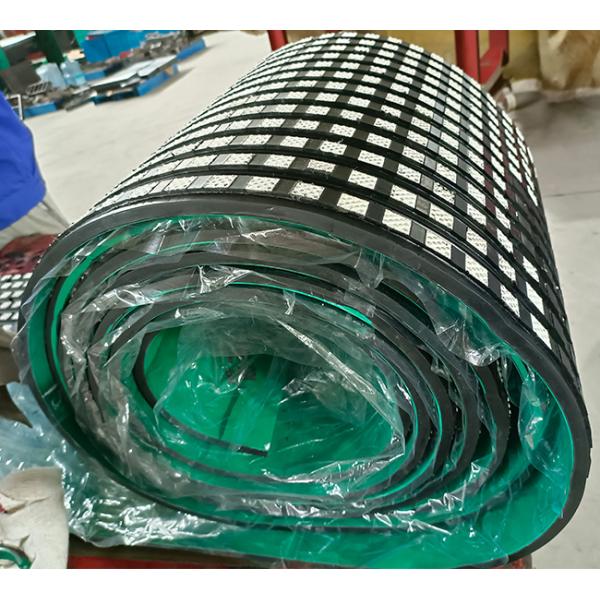 Semi Ceramic Pulley Lagging Bonding Layer Backed Alumina Ceramic Tiles