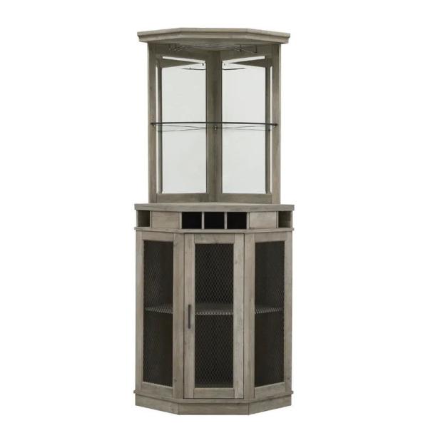 Wooden Crate Corner Wine Bar Cabinet rack Home Furniture