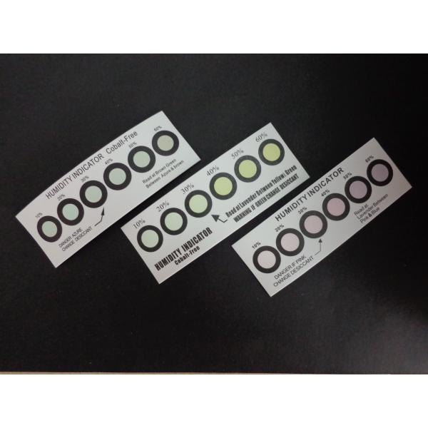 Cobalt Free Humidity Indicator Cards Six Dots Blue To Pink For Semiconductor Packaging