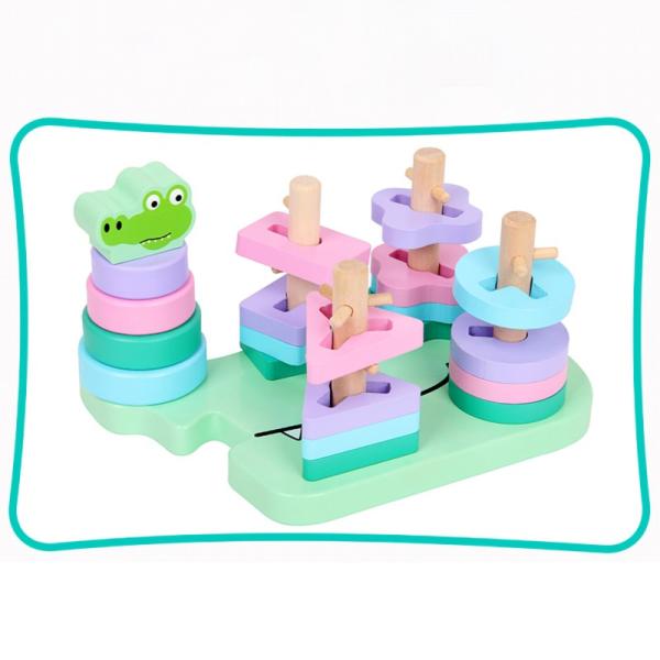 Cognitive Crocodile Bear Shape Early Education Puzzle