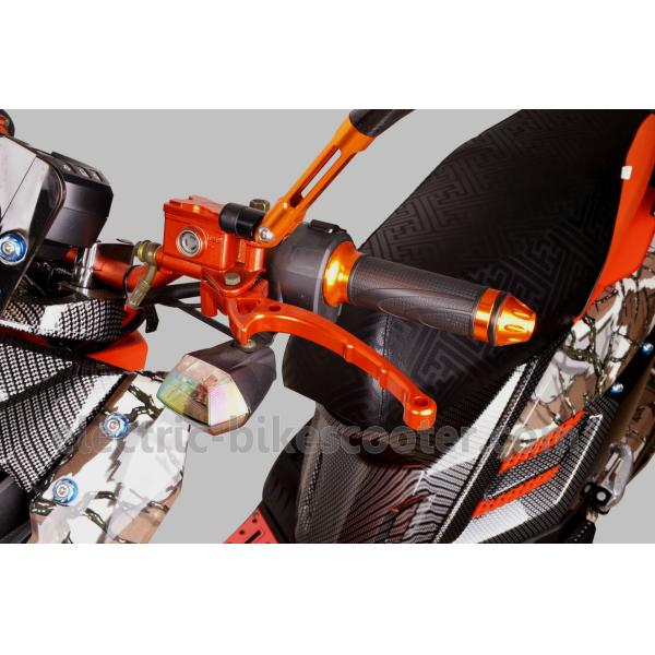 Two Wheels Electric Pedal Moped Scooter 55km/H 1000W 72V Battery