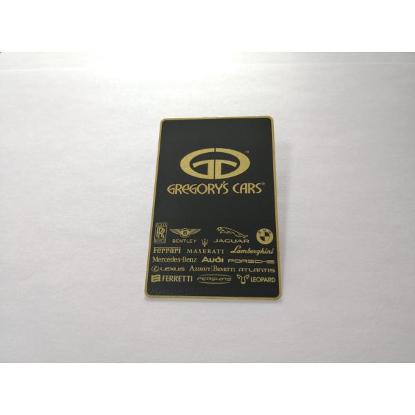 Glossy Etching Stainless Steel 0.3mm Metal Business Cards