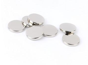 Industrial NdFeB Disc Magnet / N45 Neodymium Magnets Silver Coating