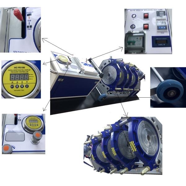 Гидравлическое сварочное оборудование сплавливания батта Hdpe для трубы Semi автоматической