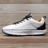 Sapatos de golfe com logotipo personalizado e impermeável de microfibra adequados para grama