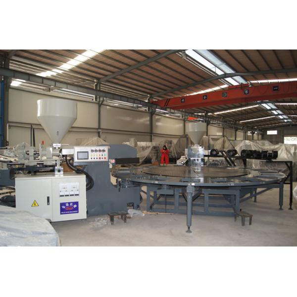 Automatic Safety Shoe Making Machine , PVC Sports Shoe Sole Mould Making Machine