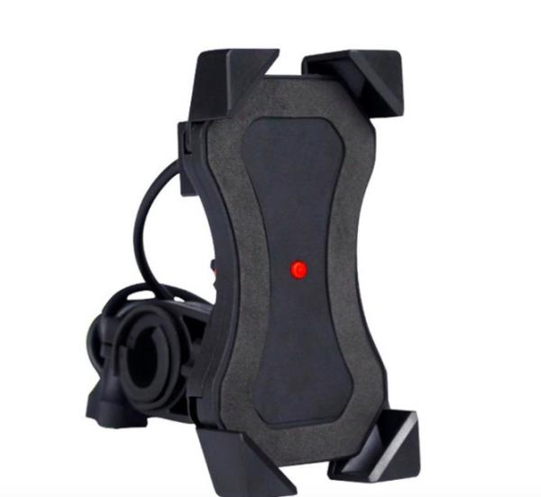 Iso Telescopic Waterproof Motorcycle Phone Holder With Charger 360D Rotation