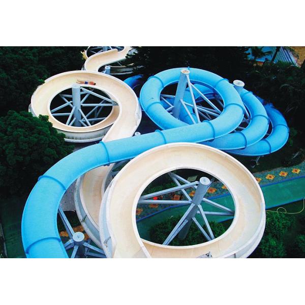Large Custom Water Slides / Water Amusement Play Equipment For Families By Raft Or Body