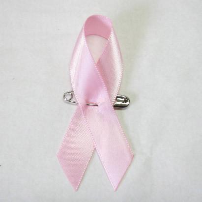 Small ribbon bow Tie , Satin Red AIDS bow with safety pin to sign AIDS mark