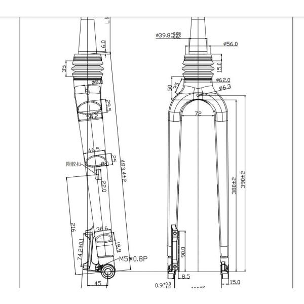 Легкий 29er Алюминиевый горный велосипед с одной ударной передней вилкой 100x15 35 мм
