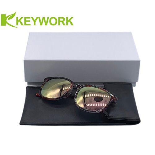 Eyeglass Fortable мешка металла подгонял случай солнечных очков логотипа мягкий