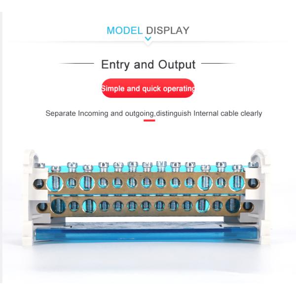 Всеобщий электрический космос терминала UK215 распределения силы соединителя провода сохраняя