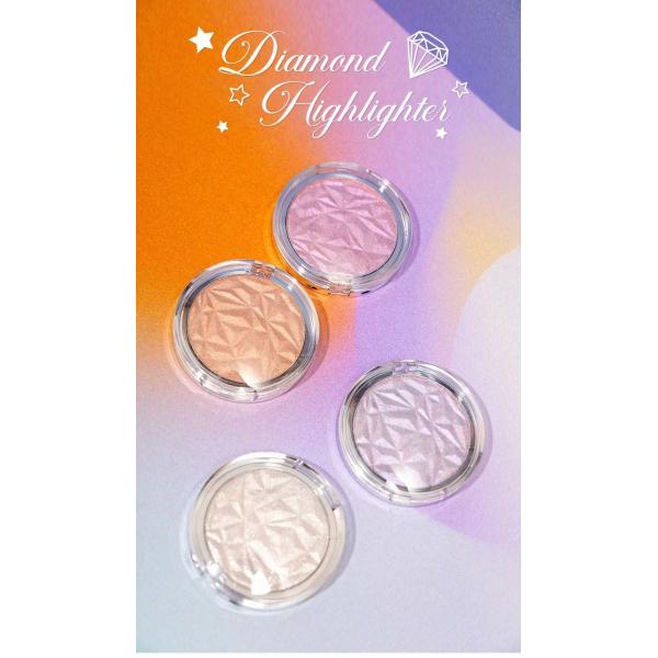 Long Lasting Diamond Glitter Highlighter Pressed Illuminating Powder 3g