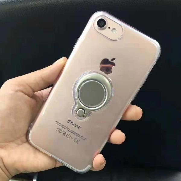 Color Clear  Ring Magnetic Car Mount Holder Soft TPU Case Back Cover For Xiaomi Redmi NOTE6 Pro Redmi6/Redmi6A MI8SE S2