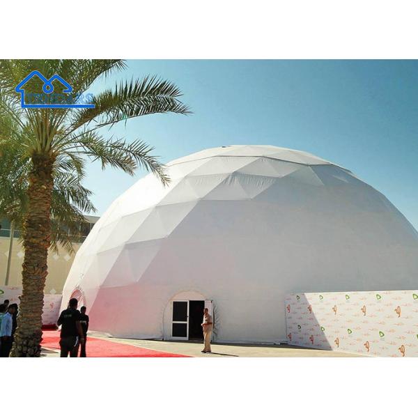 White Large Geodesic Dome Tent Dia 15m 20m 30m For Big Party