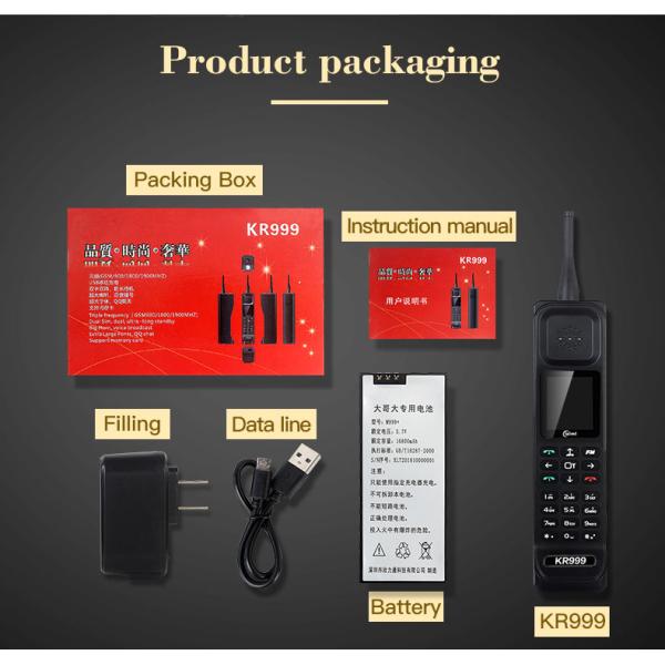 Southeast Asia 4G Cell Phone Dual Sim Loud Speaker FM radio Mp3 Shockproof Big Bar Keyboard KR999