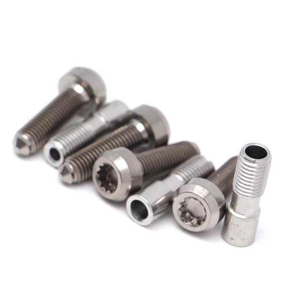 Parafuso de soquete do hexágono do titânio do CNC para a máquina ISO9001 2015 da aviação