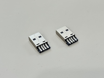 High-Durability USB 2.0 AM Integrated Connector | Wire Solder Type | Gold-Plated Contacts & Nickel-Plated Shell | Electrical Signal Power Transmission Connector