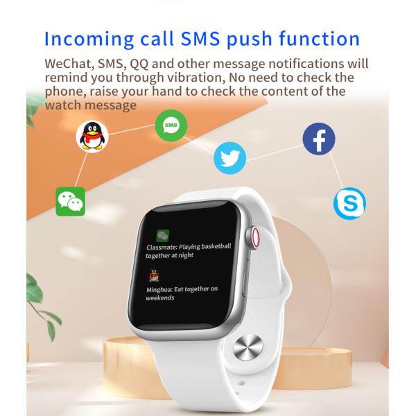 Portable 1.8Inch Multifunctional Smartwatch Heart Rate Wristband