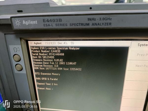 3 GHz Portable ESA-L Spectrum Analyzer RF Spectrum Analyzer Agilent E4403B