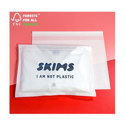 Biodegradable Glassine Paper Bag Eco Friendly Self Seal Glassine Bags Recyclable