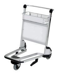 Stable Airport Luggage Trolley Shopping Cart With Brake 250 Kgs Per Layer