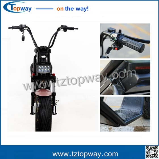 Fat tyre electric scooter 60V 1000W halley two wheels citycoco