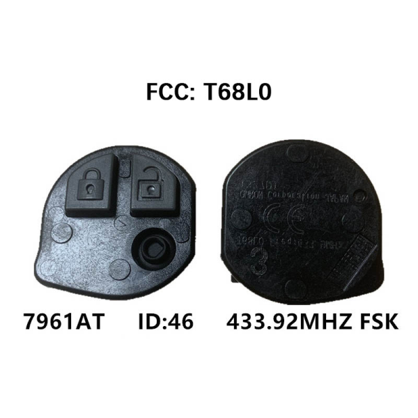 2 Buttons 433.92Mhz ID47 Chip Hu87 Uncut Blade For Suzuki FOB 37182-78M00 T79M0 Delphi