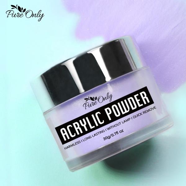 Custom Pure Only Fast Dry Glitter Colored Acrylic Nail Powder for Long Lasting Nails Nail Beauty Products Oem