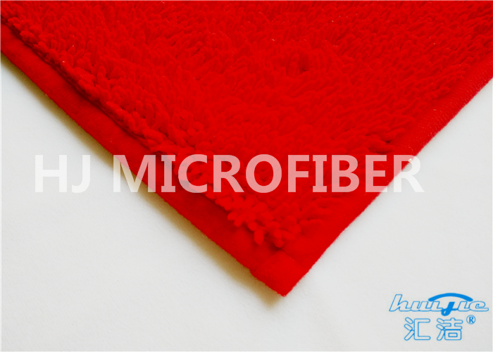 Красная пушистая Eco-Содружественная циновка Microfiber сильно absorbent с нутряной пеной