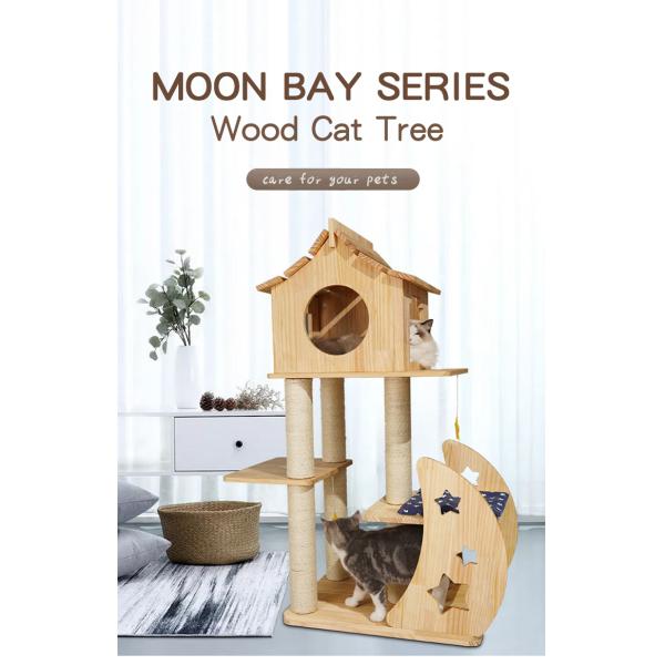 Moon Shaped Pet Beds for Commercial Buyers Support Room Space Selection Super Markets